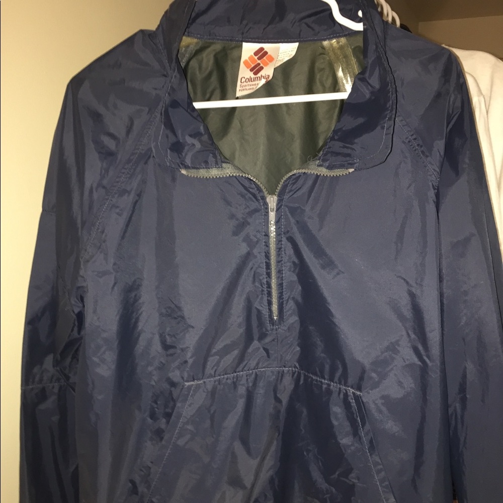 VTG Columbia half zip Navy Blue